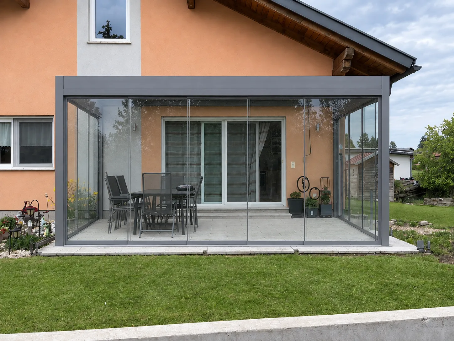 Nachher – mit Sonnenschutz von Schutz & Schatten